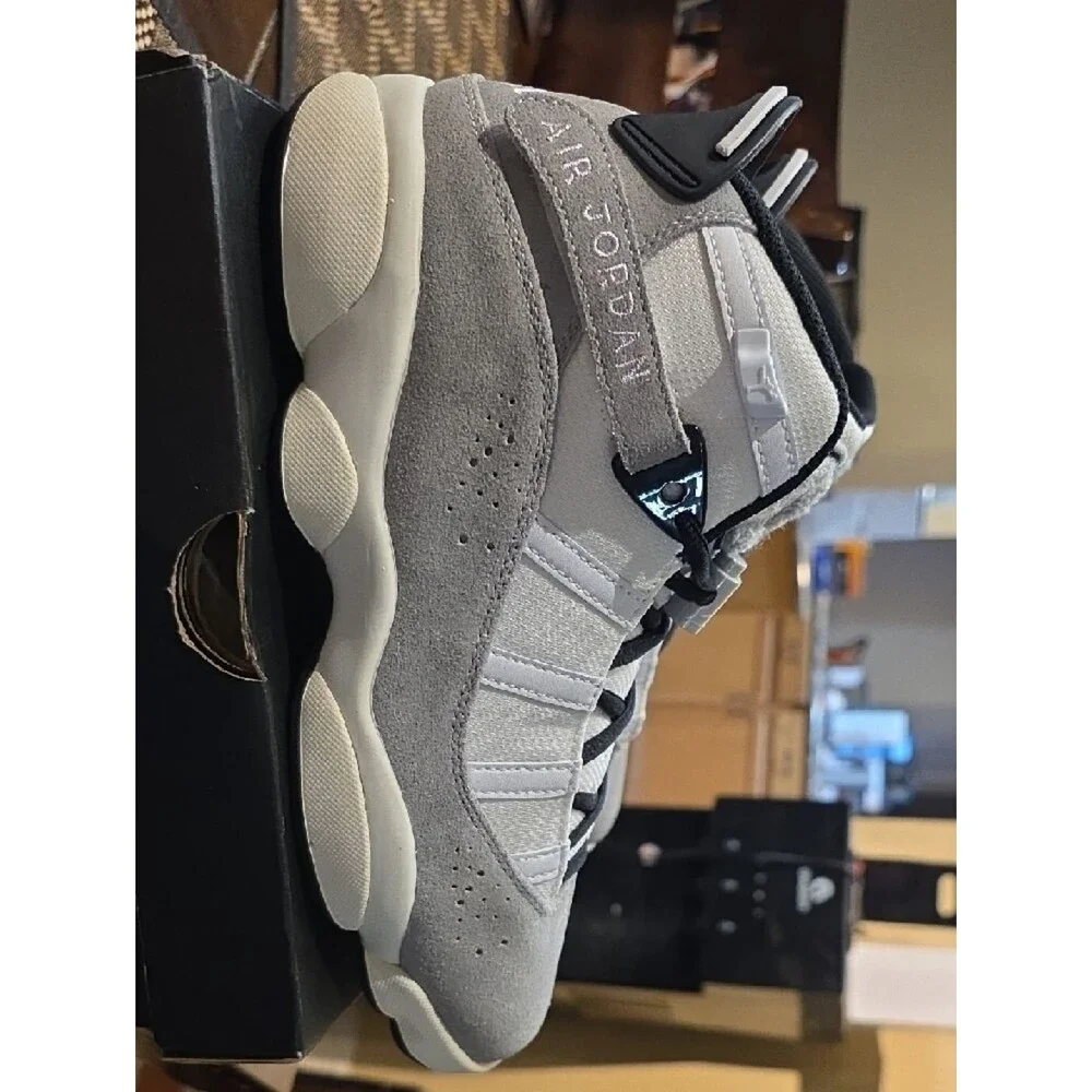 Air Jordan Men’s Sneakers - White & Light Gray Size 8 Brand New